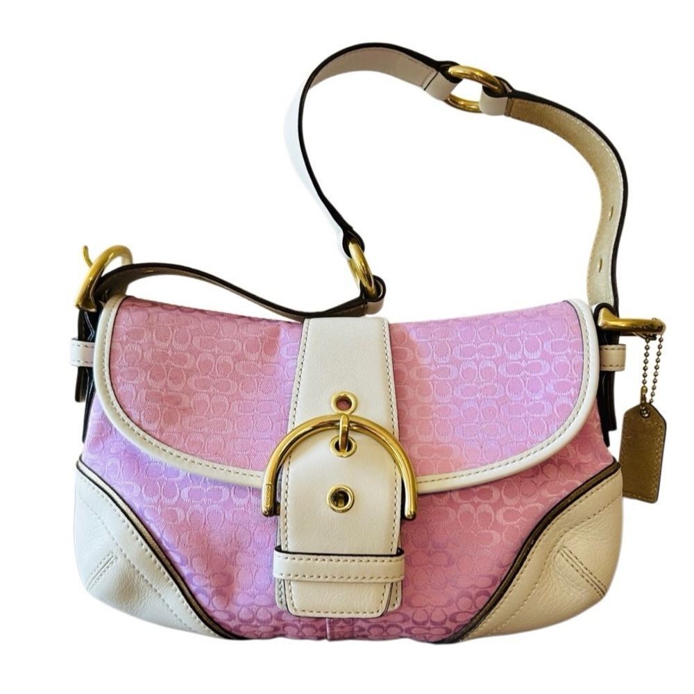 Coach Y2K  Soho pink leather hobo bag